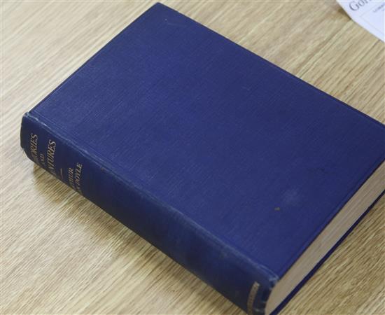 Doyle, Arthur Conan - Memories and Adventures, 2nd edition, original cloth, signed by the author, title page